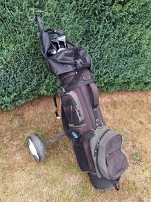 Golf clubs, full set, bag and trolley