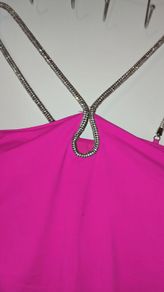 Pink Diamond straps Bodysuit