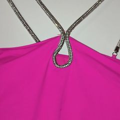 Pink Diamond straps Bodysuit