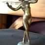 Art Deco bronze figure of lady, c 1920/1930s. Image 3