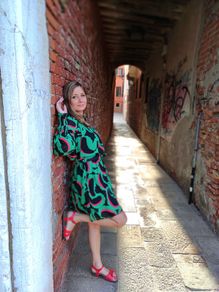 Stylish green dress