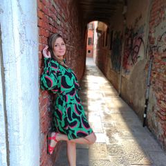 Stylish green dress