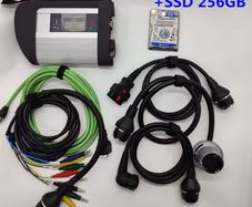 Best for MB Star C4 Plus DOIP Wifi 256GB SDD OBD2 Car truck Diagnosis Tool STAR C4 Full Chip 12V+24V Auto Scanner multi-language