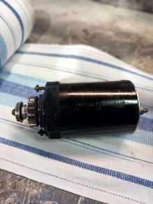 Electric starter for ride on mower