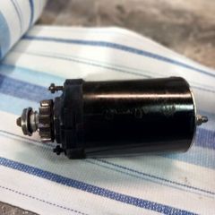 Electric starter for ride on mower