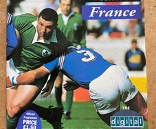 Very Rare 1993 Ireland v France - Five Nations Championship Programme