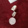 Rose Quartz and silver earrings Image 2