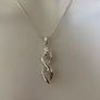 Silver tone sparkling necklace Image 5