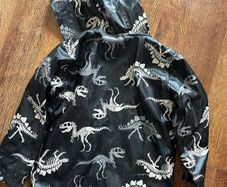 Dinosaur themed boys rain jacket