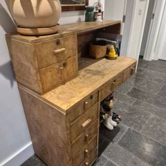 Vintage bureau with light