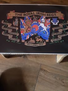 A4 militaria on canvas