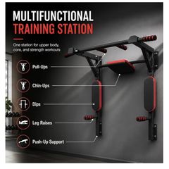 Wall Mounted Pull Up Bar  Heavy-Duty