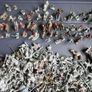 Vintage Lot over 350 Miniature Lead Soldiers Horses Figures War Gaming (some painted) Image 6