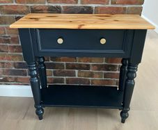 Console table - Hall table refurbished solid pine