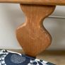 Vintage wooden armchair with cushion Image 5