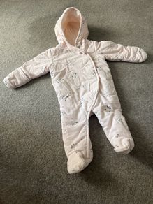 Mamas and Papas baby girl outdoor / snow suit - 6-9months