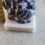Vintage WOLF DESIGNS Bear with Cub Carving, Canada Figurine on marble plinth. Image 4