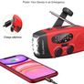 Weather Radio,Solar Radio, Emergency Hand Crank Self Powered AM/FM Solar Weather Radio with LED Flashlight, WB Radio with Battery Backup, 2000mAh Emergency Power Bank for Smart Phone (FREE POSTAGE) Image 2