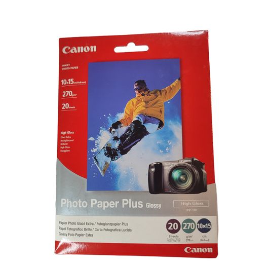 Canon Photo Paper Plus Glossy PP-101 Double Pack | 10x15cm 20 Sheets | New #C6