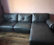 Leather Couch/ Sofa Bed