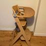 Wooden Baby High Chair with Removable Tray Image 3
