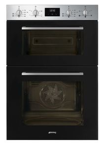 Smeg Built-In Electric Double Oven - Black