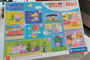 Peppa Pig Jigsaw - box of 10 Jigsaws Age 4 plus