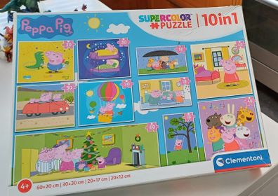 Peppa Pig Jigsaw - box of 10 Jigsaws Age 4 plus