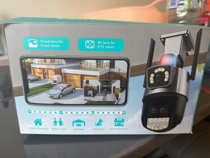Smart dual view security camera brand new