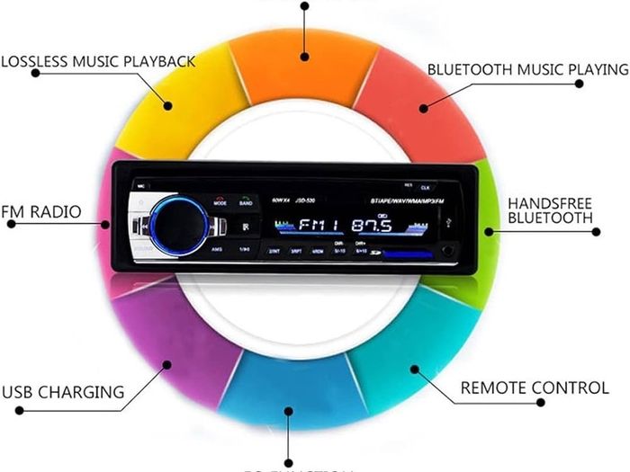 NEW SALE | Digital Car Stereo - Single-Din Car Stereo Bluetooth In Dash with Remote Control - Receivers USB/SD/Audio