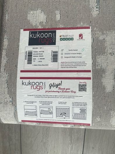 Grey Dining/Sitting Room Rug