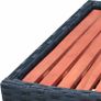Spa Step Poly Rattan 92x45x25 cm Black Image 4