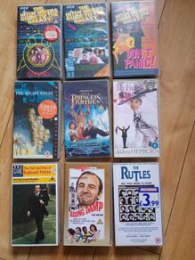 VHS videos: six comedy, drama and musical classics