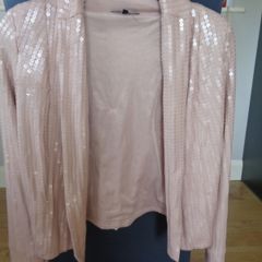 Dusky Pink Sequenced Jacket for Sale