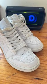 Air Jordan 1 Mid Triple White Size UK 8.5 (EUR 43)
