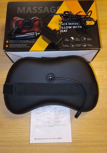 Massager pillow with heat