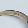 Vintage 9ct Gold London Hallmarked Blue Stone Ring Large Size Image 7