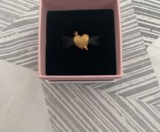 cupid heart gold Pandora charm
