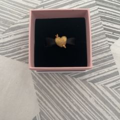 cupid heart gold Pandora charm