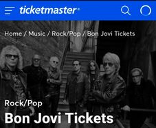 jon bon jovi-2 standing pitch side tickets