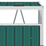 Quadruple Garbage Bin Shed Green 286x81x121 cm Steel Image 2