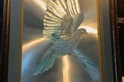 Vintage Large Dove Of Peace Mirror