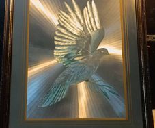 Vintage Large Dove Of Peace Mirror