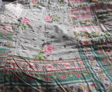 vintage scrap quilt, antique quilt, Rag quilt