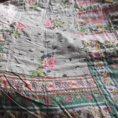 vintage scrap quilt, antique quilt, Rag quilt