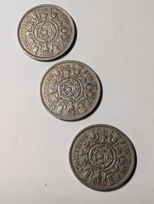 UK Florins X3 .