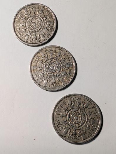 UK Florins X3 .