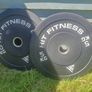 Olympic barbell and bumper plates Image 2