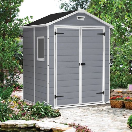 6 ft. W x 5 ft. D Apex Outdoor Garden Shed (FREE SHIPPING)