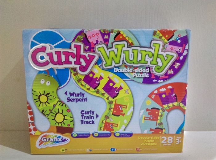 Curly Wurly Double Sided Floor Puzzle 28 Pce